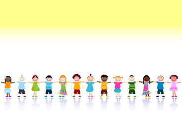 Fototapeta premium happy kids