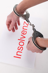 Insolvenz Handschellen