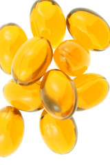 gélules oméga 3 fond blanc