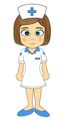 Cute Little girl Nurse