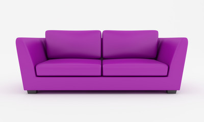 purple modern couch