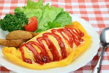 omelette with rice