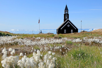 Zion Church in Jakobshavn, Greenland W.