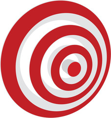 Vector transparent target illustration