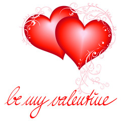 Herz mit floralem Ornament