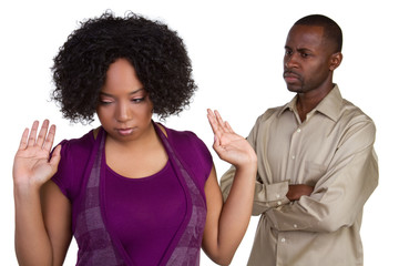 Angry African American Couple - 20132564