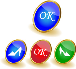 Vector glossy buttons