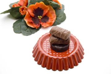 Praline auf Tortelett