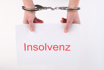 Insolvenz Handschellen