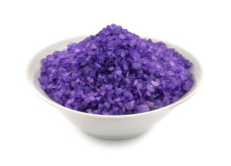 Obraz na płótnie Canvas Heap of lavender bath salt