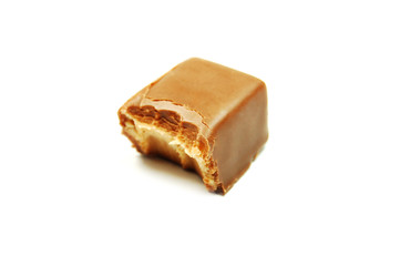 bitten chocolate candy