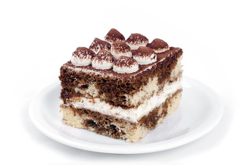 Ciasto tiramisu na tależu