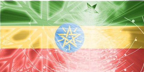 Flag of Ethiopia christmas holidays