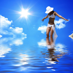schwimmen im meer