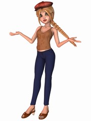 Cute Toon Girl