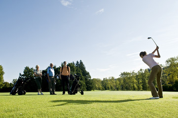 Golfer auf dem Fairway