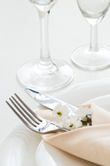 detail of table setting