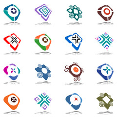 Design elements set. Abstract icons.