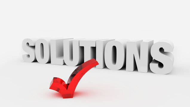 3d Solutions check big positive symbol &ndash; business