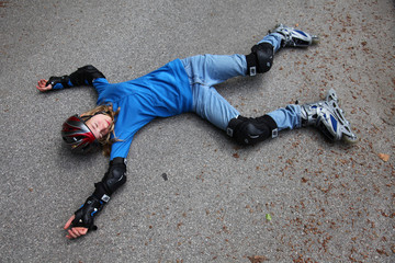 Inlineskates Unfall