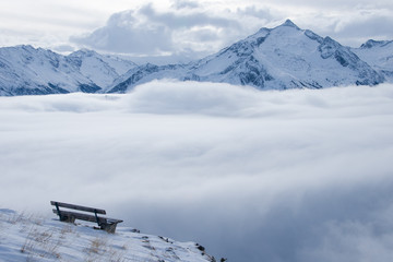 Sitzgelegenheit über den Wolken