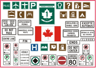 Canadas Verkehrszeichen