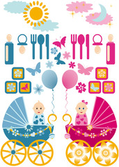 baby set en vector