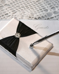 Wedding or event guest book and pen - 20156355