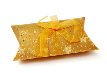 Gift packing with a bow
