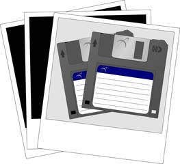 Photo of diskettes