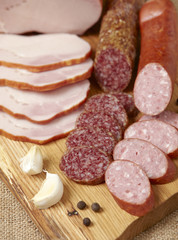 meat and sausages