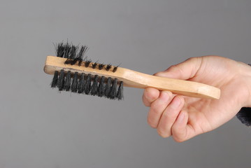 a shoe brush