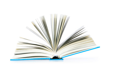 Stack of books isolated on the white