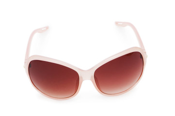 Stylish sunglasses isolated on the white background