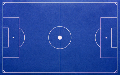 Terrain de football/soccer bleu - Terrain de football bleu