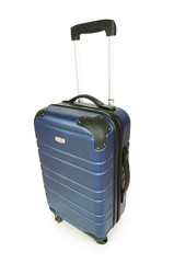 Blue case isolated on the white background