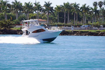 Fototapeta na wymiar Luxury Sport Fishing Boat