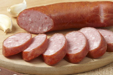 sliced sausage