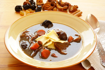 Polish Duck Blood Soup (Black soup - "Czernina")