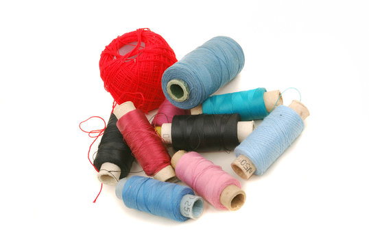Small items for sewing in a box