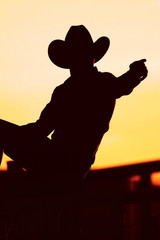 cowboy rodeo silhouette