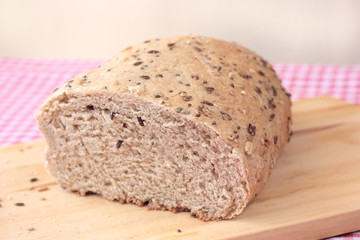 Wholemeal bread with seeds