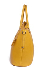 Yellow leather woman bag