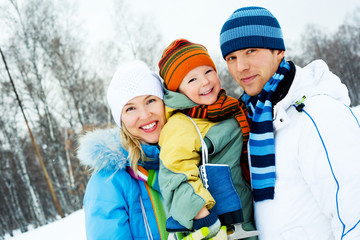 Fototapeta premium family outdoor