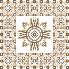 Beige pattern  with ornament