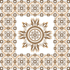 Beige pattern  with ornament