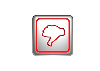 Naklejka premium Daumen nach unten|Thumbs down|