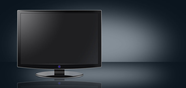 Flatscreen With Backdrop