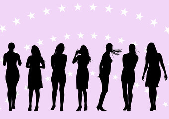 Beautiful young women