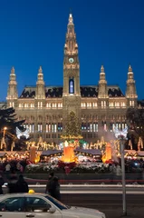 Photo sur Plexiglas Monument artistique Christmas market in Vienna, Austria